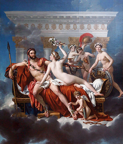 Mars Being Disarmed by Venus Jacques Louis David